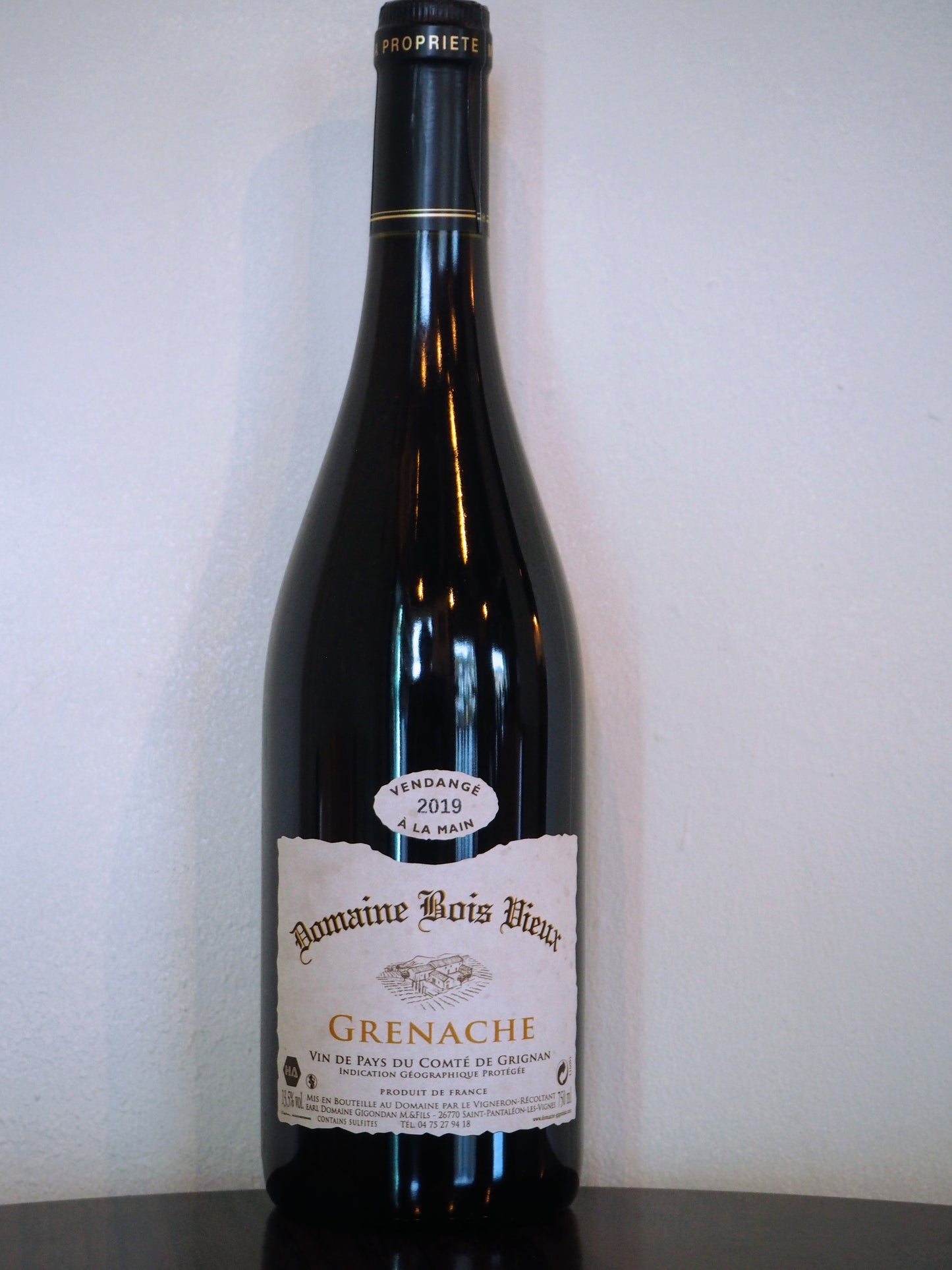 Domaine Bois vieux - Grenache - Comte de Grignan - Rhone